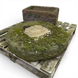 Millstone Along with 19th century stone trough