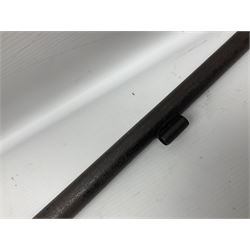 Early 19th century flintlock single barrel sporting gun by Johnston, approximately 14-bore, with 94cm(37