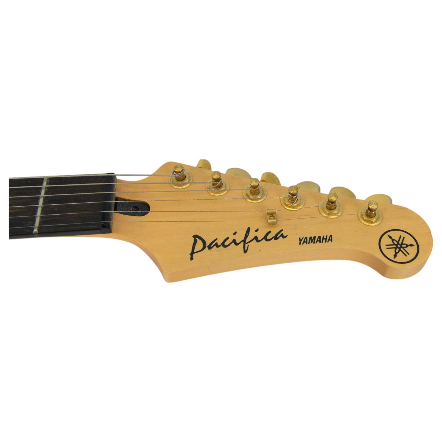 Yamaha Pacifica six-string electric guitar, with maple neck and sunburst finish, serial no. LN12284, L97.5cm