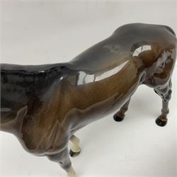 Beswick bay race horse no 1564, together with Royal Doulton bay horse