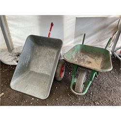 Metal Garden trailer, and wheelbarrow - THIS LOT IS TO BE COLLECTED BY APPOINTMENT FROM DUGGLEBY STORAGE, GREAT HILL, EASTFIELD, SCARBOROUGH, YO11 3TX