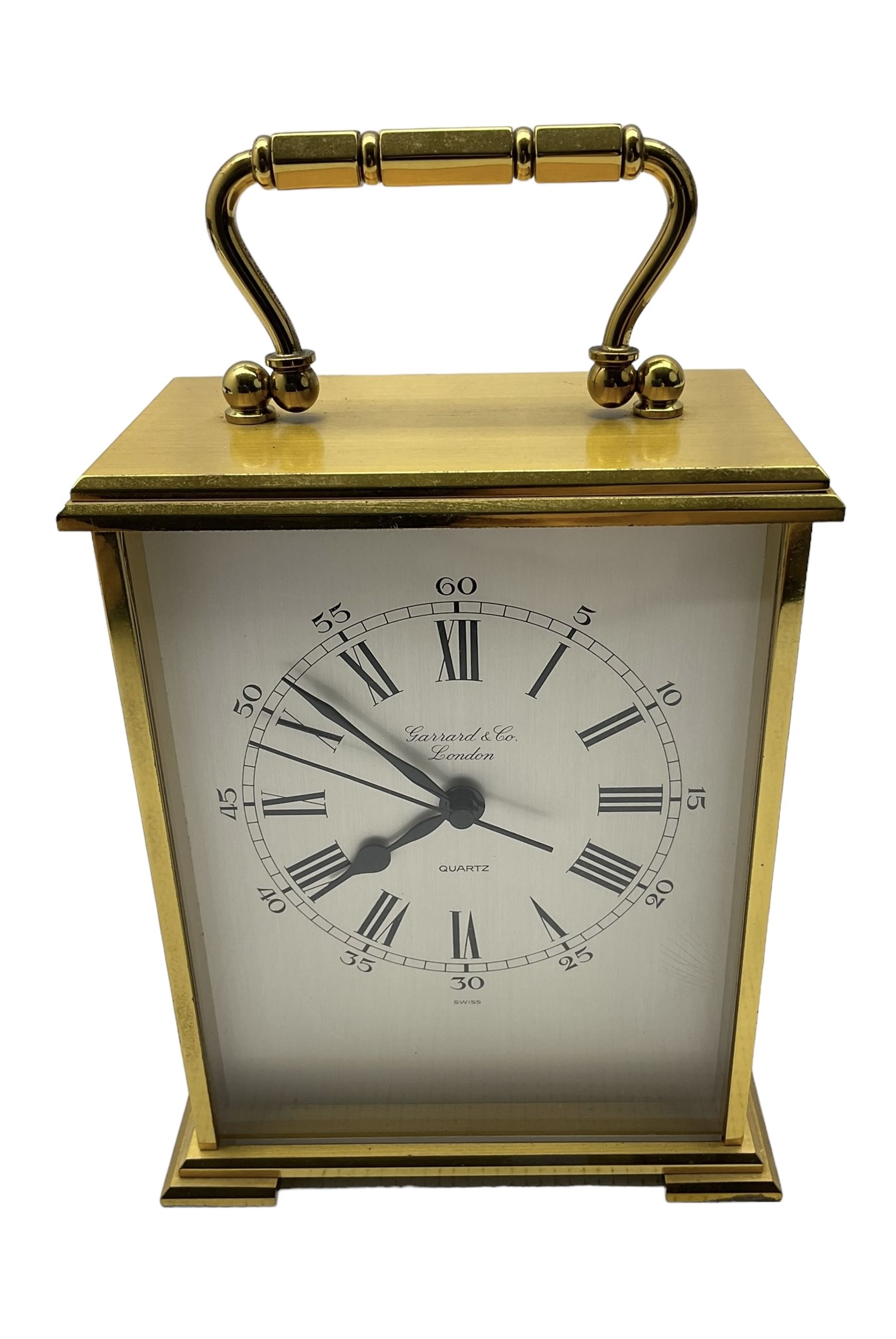 20th century - battery operated carriage clock with a quartz movement.  Gerrard, London.