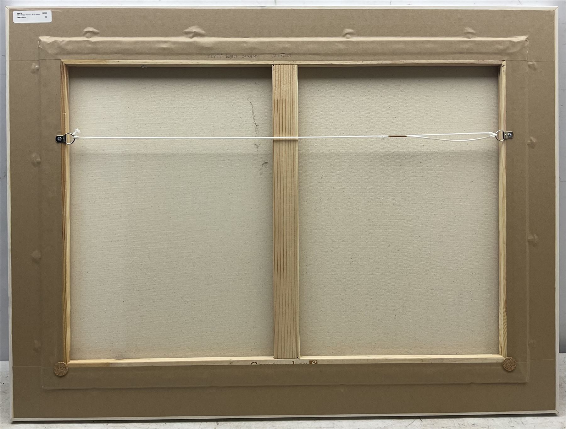 Neil Tyler (British 1945-): 'Elvet Bridge Durham', oil on canvas signed, titled verso 49cm x 69cm