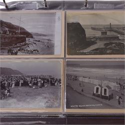 Five-hundred and thirty one late 19th and early 20th century real photographic postcards produced by J.T.Ross, depicting  daily life, village scenes, landmarks and street views of Whitby, the surrounding villages and South Teeside, including fifty-two modern copies, all housed within three postcard albums and accompanied by four copies of Ross, Photographer, Whitby 'The Life and Work of a Yorkshire Artist' by Colin Bullamore which provides a detailed overview of his life and work