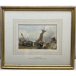 Henry Barlow Carter (British 1804-1868): ‘Burlington’, watercolour signed 13cm x 20cm 
Provenance: private East Yorkshire collection; with Thomas Agnew & Sons Ltd, London, label verso