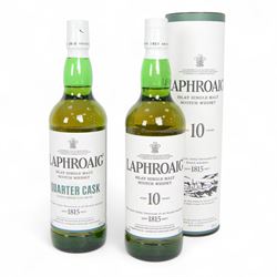  Laphroaig Quarter cask single malt scotch whisky 48% vol 70cl and Laphroaig 10 year old s...