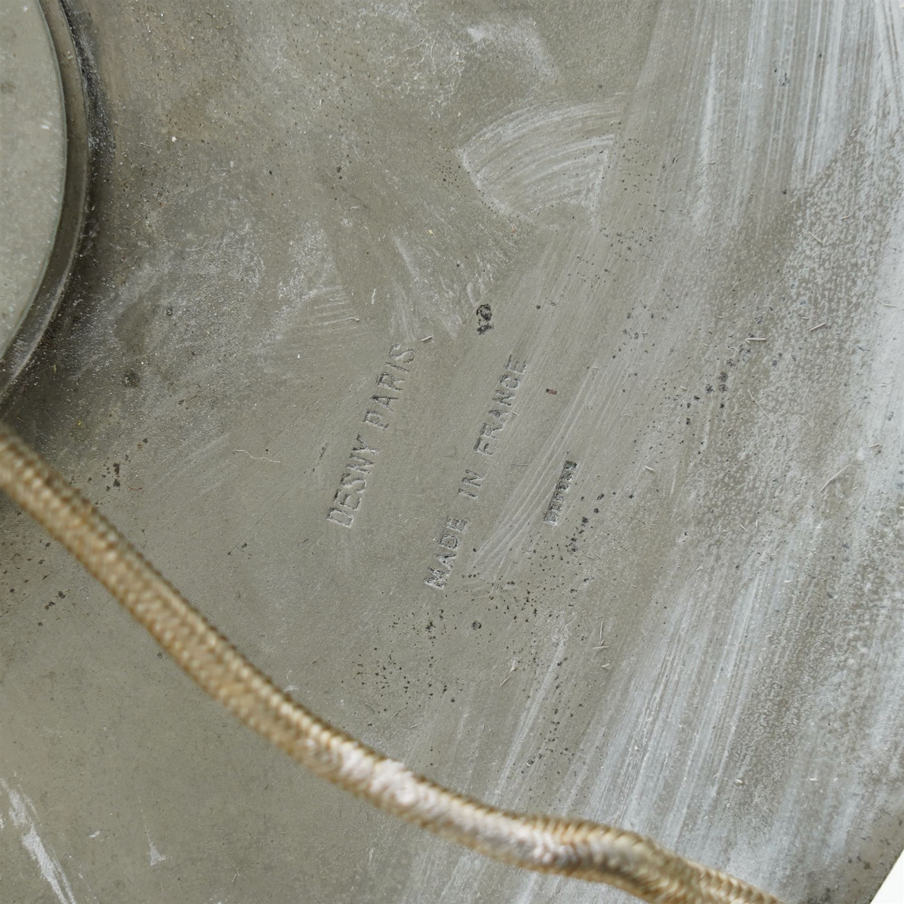 Maison Desny (1927-1933) - Pair of French art deco table lamps, 1920s/1930s, of unique stylised form, stamped 'Desny Paris Made in France Depose', H22.5cm 
Notes: Another pair of the same design was sold at Christie's 'Arts Décoratifs du XXe siècle et Design' Sale, Paris, Nov 21, 2012, Lot 31. 
Provenance: property of a Nobleman