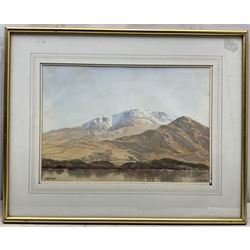 Len Roope (British 1917-2005): 'Skiddaw', watercolour signed titled and dated 1987, 24cm x 34cm 