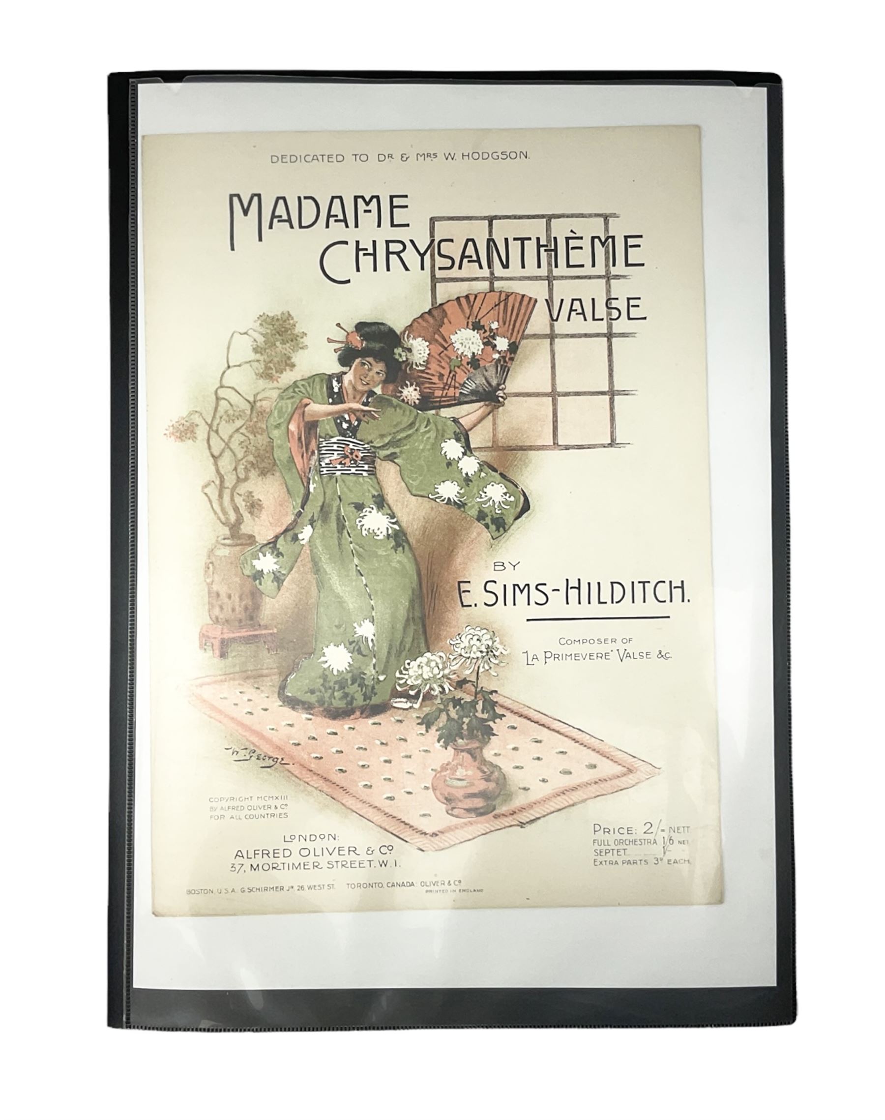 Albums of Victorian and later sheet music covers relating to flowers to include The Rose Queen, Waltz of the Wild Flowers, Those blooming roses, Songs of the Season and many others