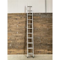 Abru Starmaster DIY aluminium extending ladders - 3.13m closed, 5.56m extended