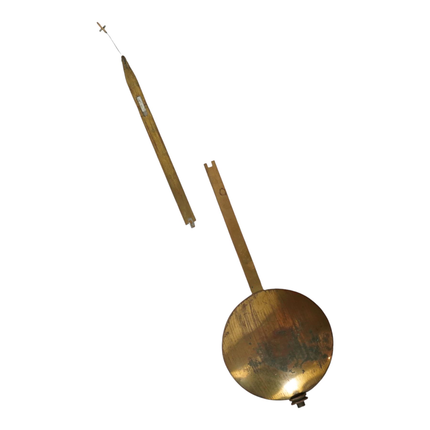 English-Large early 20th century 8-day fusee wall clock, 17 inch painted dial inscribed 