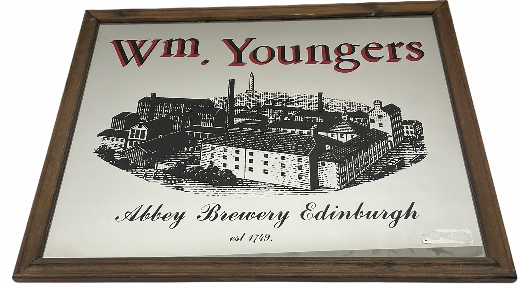 WM Young advertising mirror 