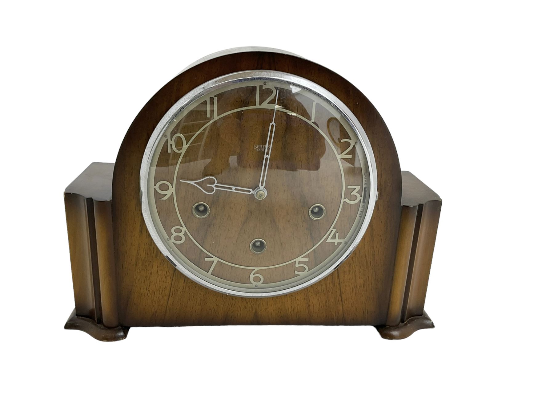 Smiths 20th century Westminster chiming 8day mantle clock in a