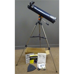  Celestron AstroMaster LT '76AZ' telescope, L65cm, with instructions and 'Astronomy for Dummies' by Stephen P. Maran PhD  