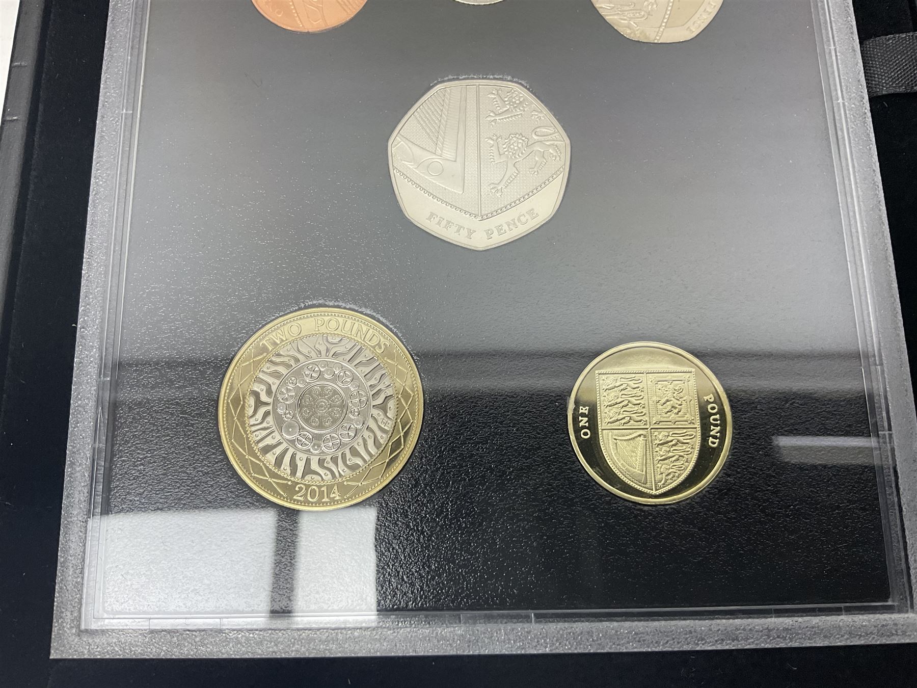 The Royal Mint United Kingdom 2014 proof coin set collector edition, cased with certificate