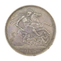 Queen Victoria 1887 crown coin