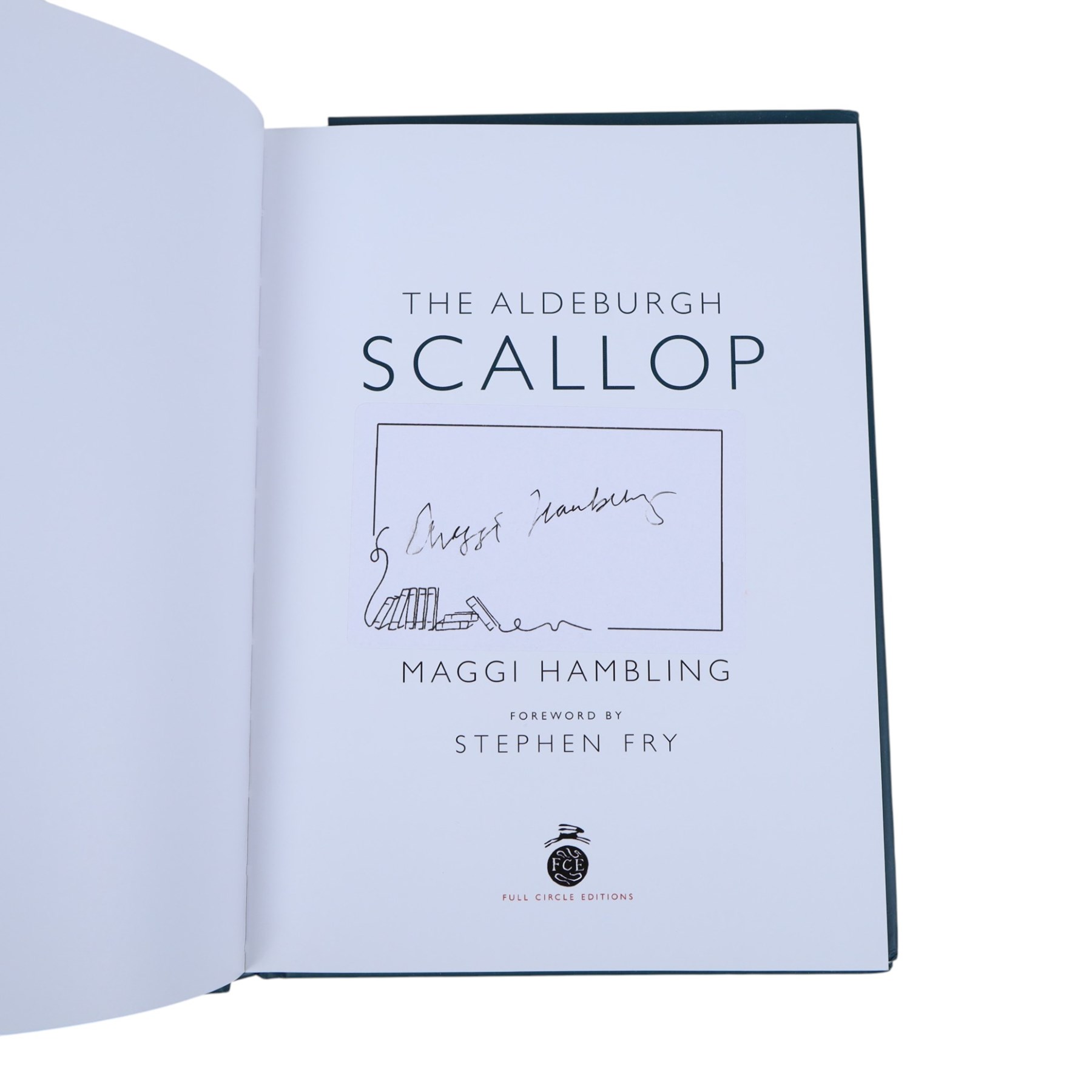 Collection of Maggi Hambling books and memorabilia, to include 'Edge' signed 2017 Marlborough Gallery exhibition catalogue, 'Maggi Hambling - The Works', signed paperback, 2022 Glyndenbourne Festival exhibition catalogue, 'The Aldeburgh Scallop' and two signed postcards