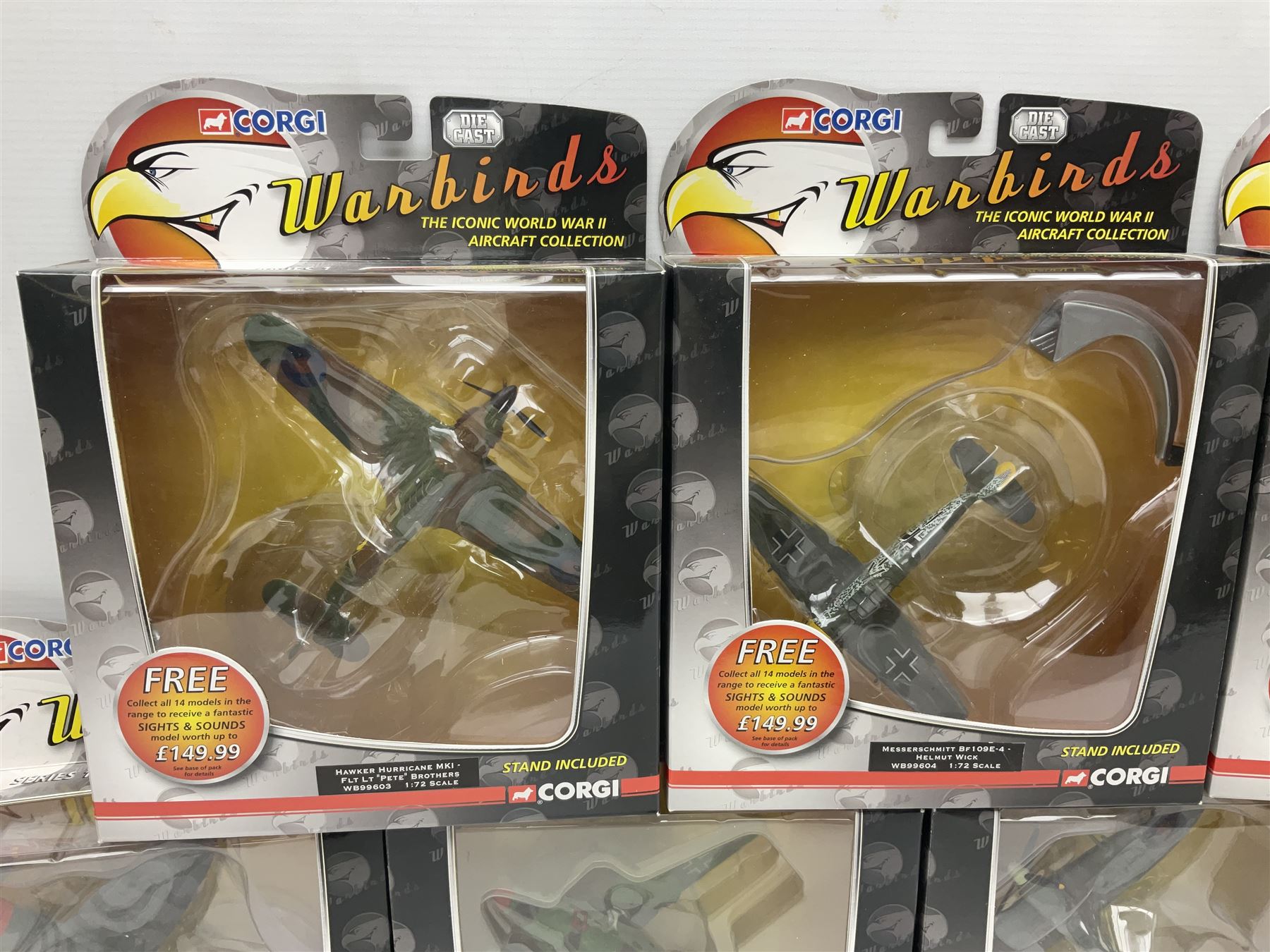 Corgi Aviation Archive - fifteen 'War Birds' Series 1; all boxed (15)