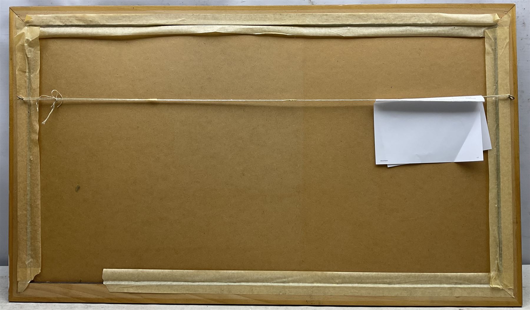 Don Micklethwaite (British 1936-): Scarborough Harbour, oil on board signed 52cm x 95cm  