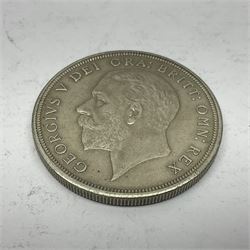King George V 1931 silver wreath crown coin