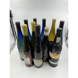 Dow’s Tawny port, one bottle, together six Pieroth Blue Burg Layer 2011 Schlosskapelle Kabinett Nahe and ten other 