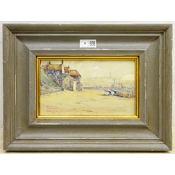 W Guymer (British exh.1921): 'East Cliff Whitby', watercolour signed and titled 13cm x 23cm
Notes: Guymer is listed as living at 231 Marton Road, Middlesbrough