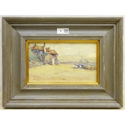 W Guymer (British exh.1921): 'East Cliff Whitby', watercolour signed and titled 13cm x 23cm
Notes: Guymer is listed as living at 231 Marton Road, Middlesbrough