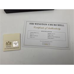 Queen Elizabeth II Bailiwick of Jersey 2015 'Sir Winston Churchill' gold proof five pound coin, cased with certificate