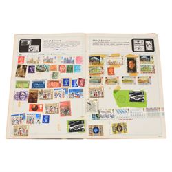 Great British and World stamps, early 20th century and later, in three albums and loose