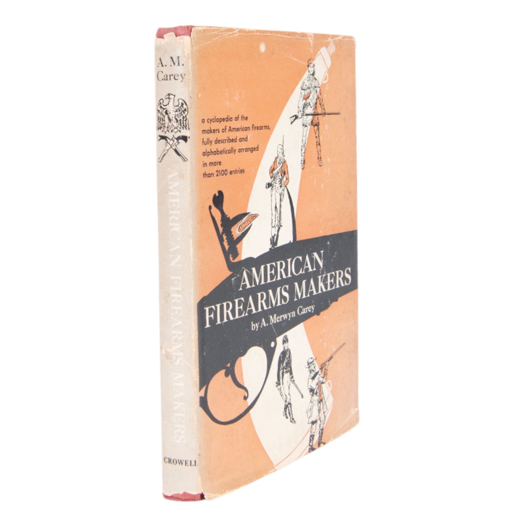 Six reference books on antique guns, including Collecting Arms and Armour, American Firearms Makers, Famous Guns for Famous Collections etc  