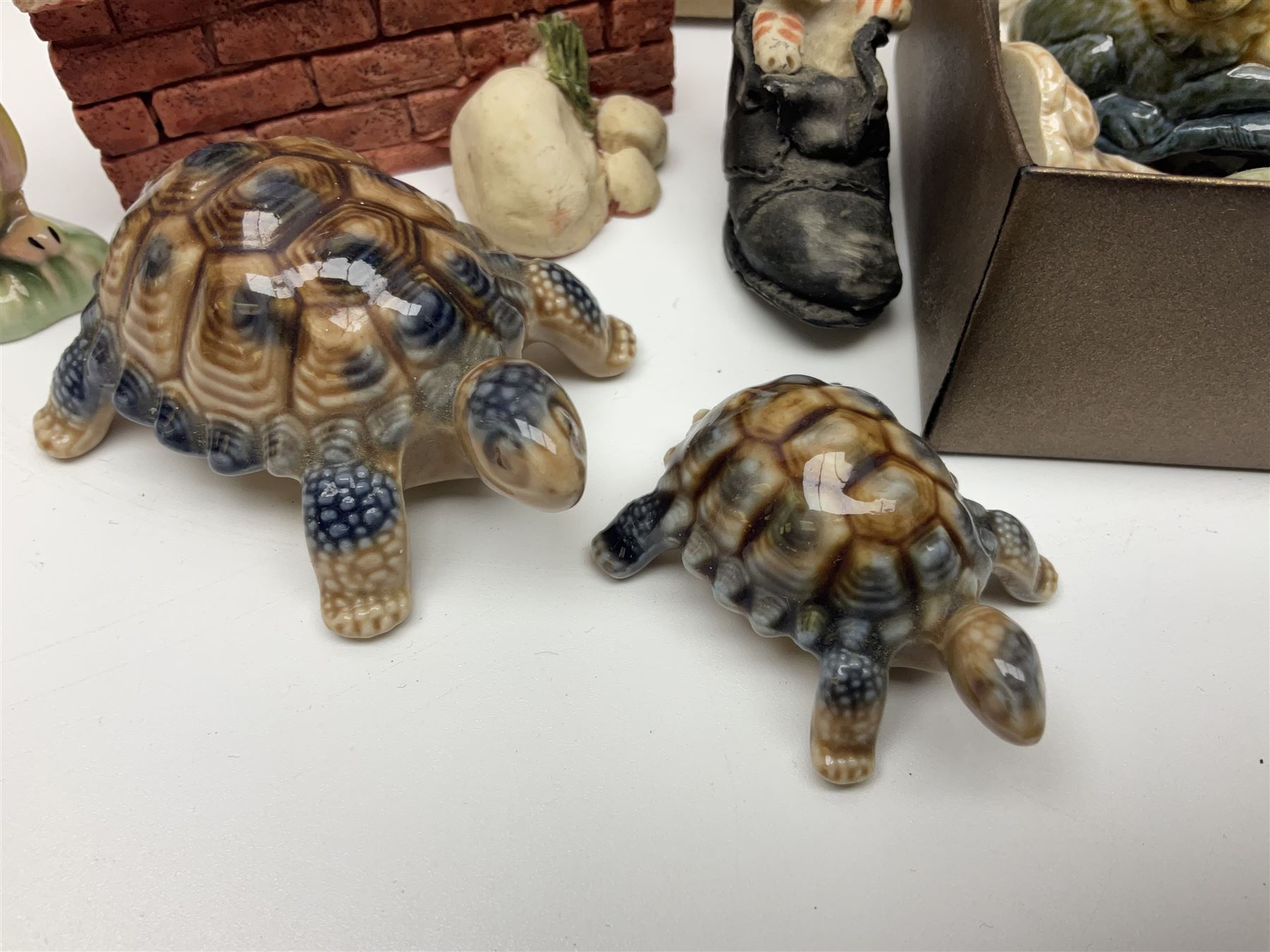 Large collection of Wade Whimsies and other similar animal figures 