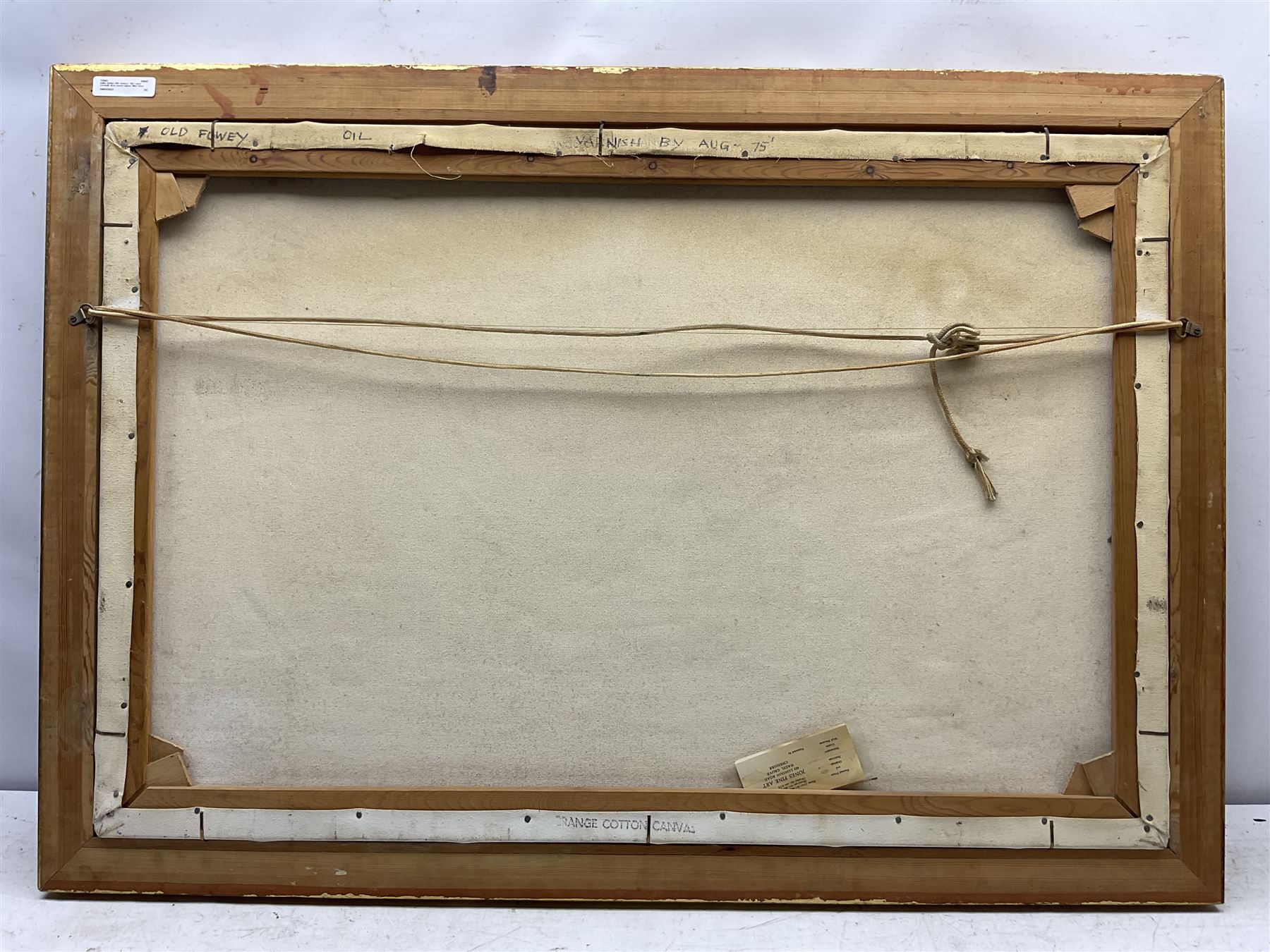 Terry Bailey (British 1941-): 'Old Fowey' Cornwall, oil on canvas signed, titled  60cm x 90cm