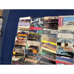 Quantity of vinyl records including Pat Travers 'Makin Magic', Poco 'Legend', Peter Gabriel 'Plays Live', Jethro Tull 'Living In The Past', Joe Cocker 'With A Little Help From My Friends' and other music, approximately 100, in one box