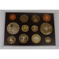  Six Royal Mint United Kingdom proof coin sets 2000, 2005, 2006, 2007, 2008 and 2010, all cased with certificates  