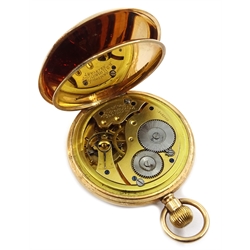  9ct gold Waltham pocket watch, Chester 1916  