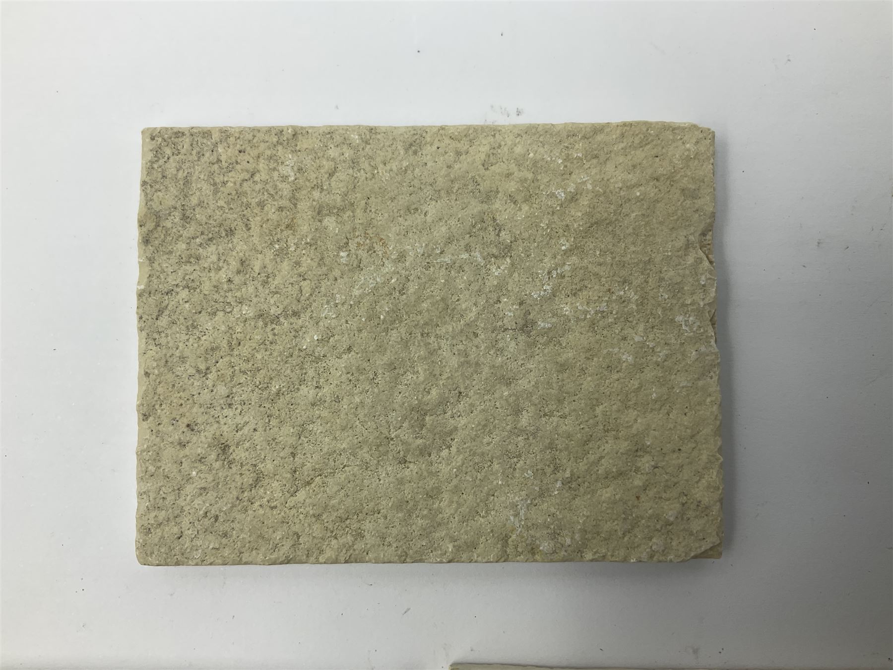 Six dendrite crystals each in an individual sandstone plaque, each plaque H6cm, L8cm