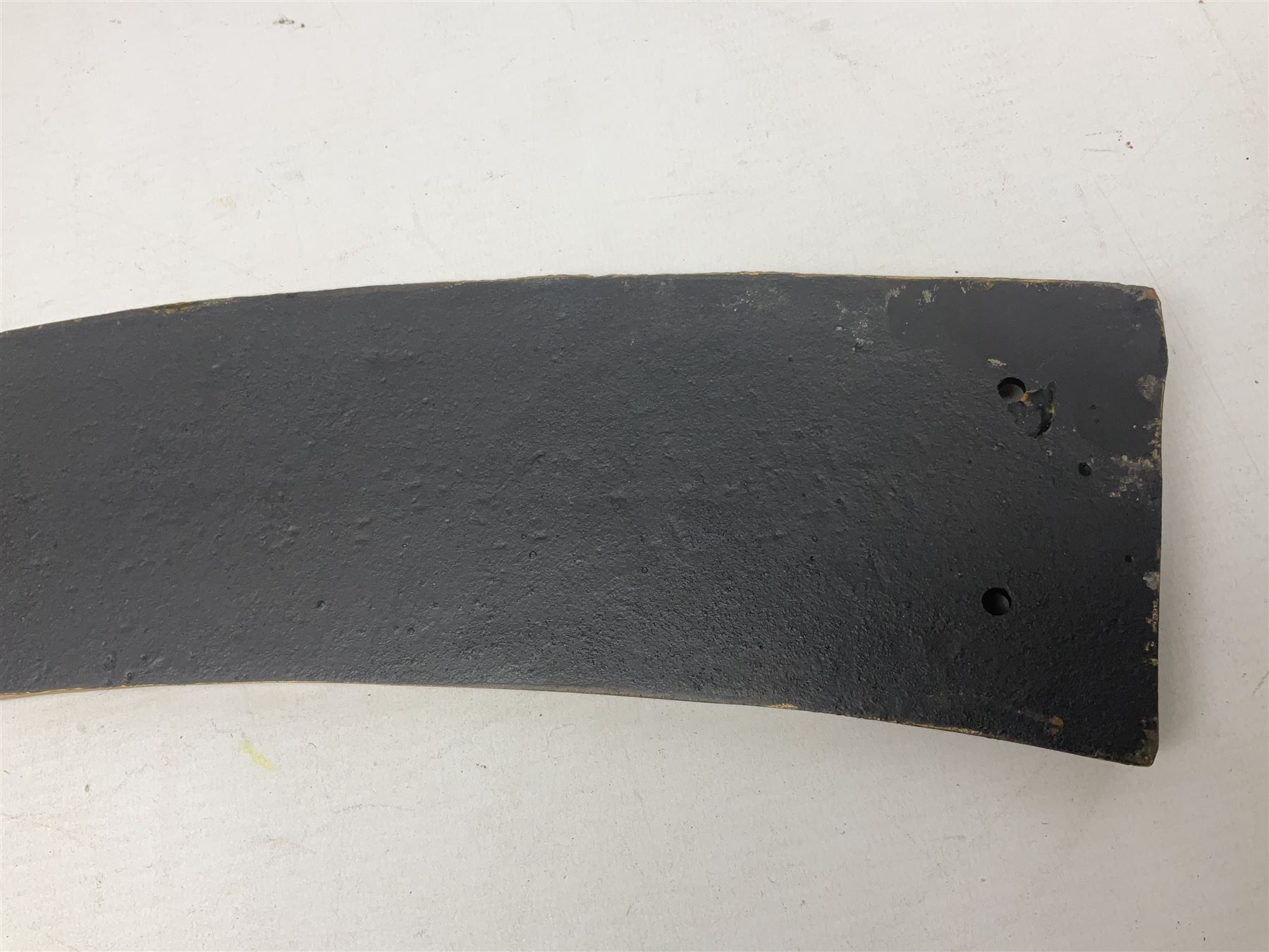 Cast iron Flying Scotsman arched railway type sign, L70cm