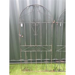 Pair of wrought iron garden gates  - THIS LOT IS TO BE COLLECTED BY APPOINTMENT FROM DUGGLEBY STORAGE, GREAT HILL, EASTFIELD, SCARBOROUGH, YO11 3TX
