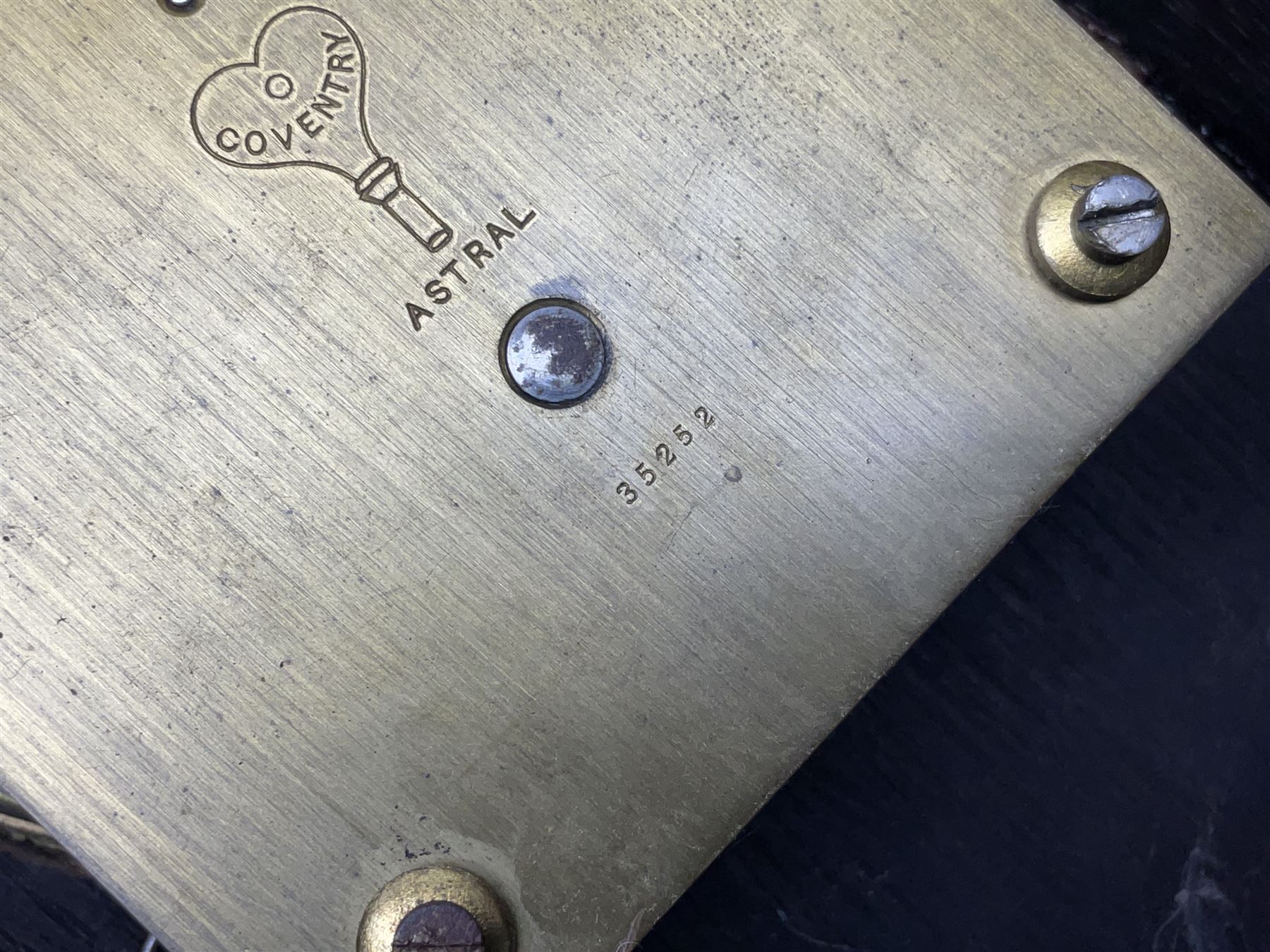 Walker and Hall silver plated tea set, comprising coffee pot, teapot, milk jug and sucrier, together with silver plated tray and a wooden clock with barley twist decoration, clock H28cm