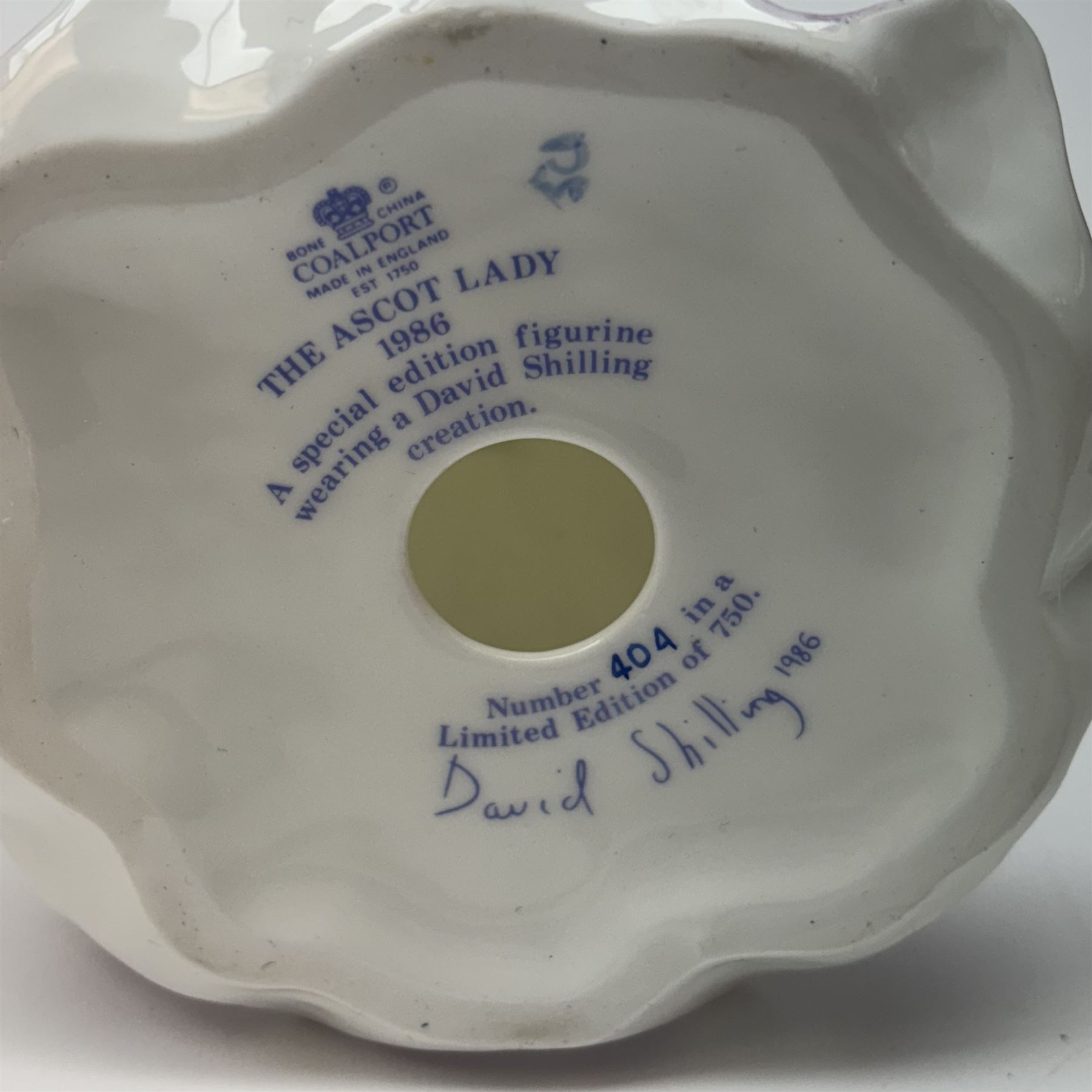 Coalport The Ascot Ladies set of six figures, comprising 1984, 1985, 1986, 1987,1988 and 1989, all with certificates and original boxes