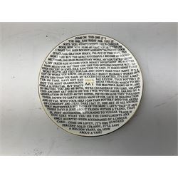 Grayson Perry RA (b.1960) 100% Art plate, 2020 fine china plate, with artist's seal printed to the base, produced for the York Art Gallery, D21cm