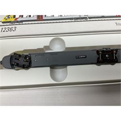 Trix Minitrix 'N' gauge - No.12363 'LINT' Diesel Powered Rail Car 'bendy' train; boxed; and No.11411 DB Zugset 'Danzas' goods set; boxed (2)