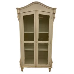 French white painted armoire cabinet, fi