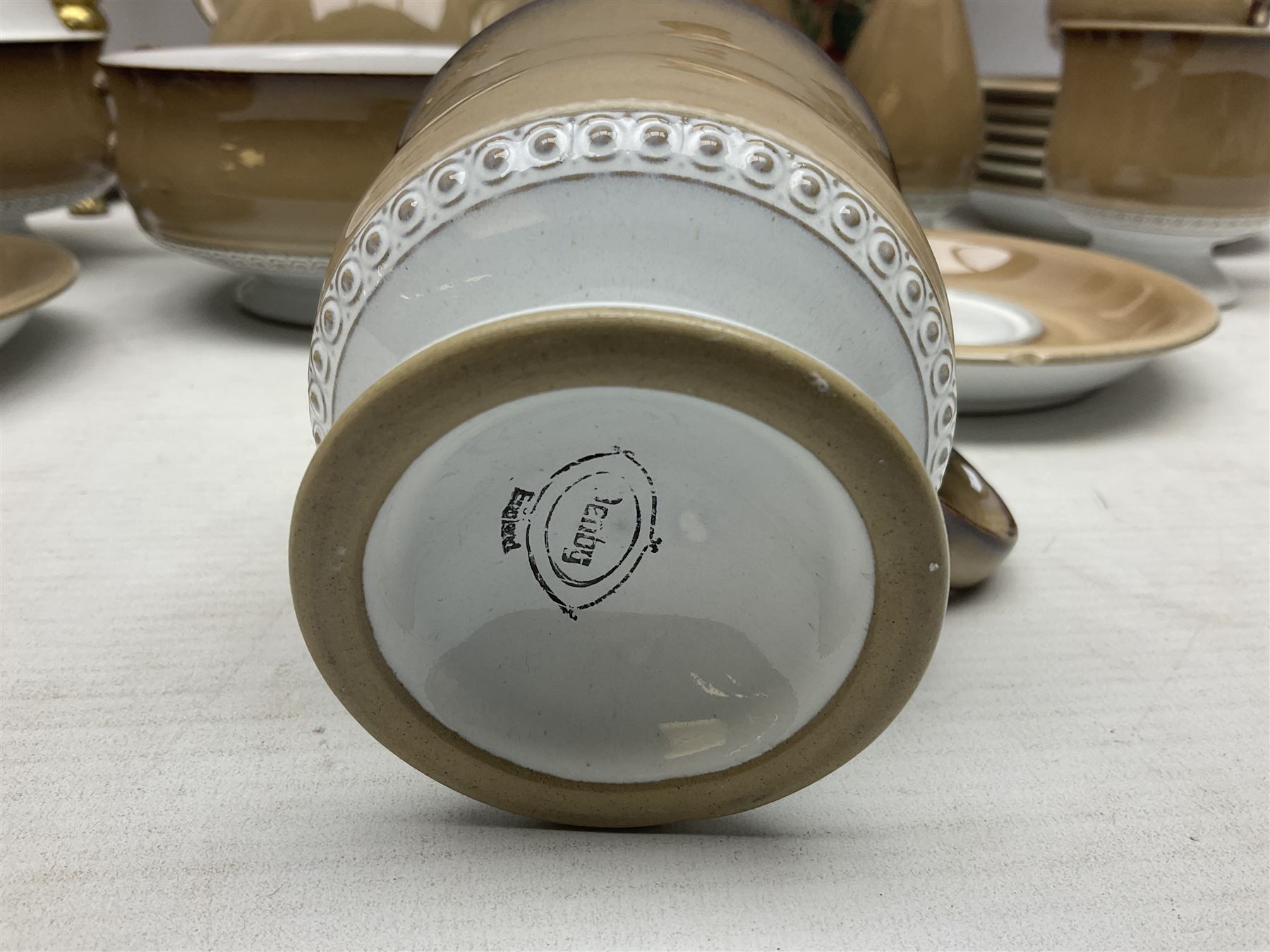 Denby tea wares, to include teapot, milk jug, covered sucrier, six cups etc, together with other collectables   