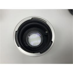 Pentacon '300mm f4.0 telephoto' lens serial no.8602124, together with '180mm f2.8 Sonnar Telephoto' lens serial no.9376993 and Panagor auto tele converter