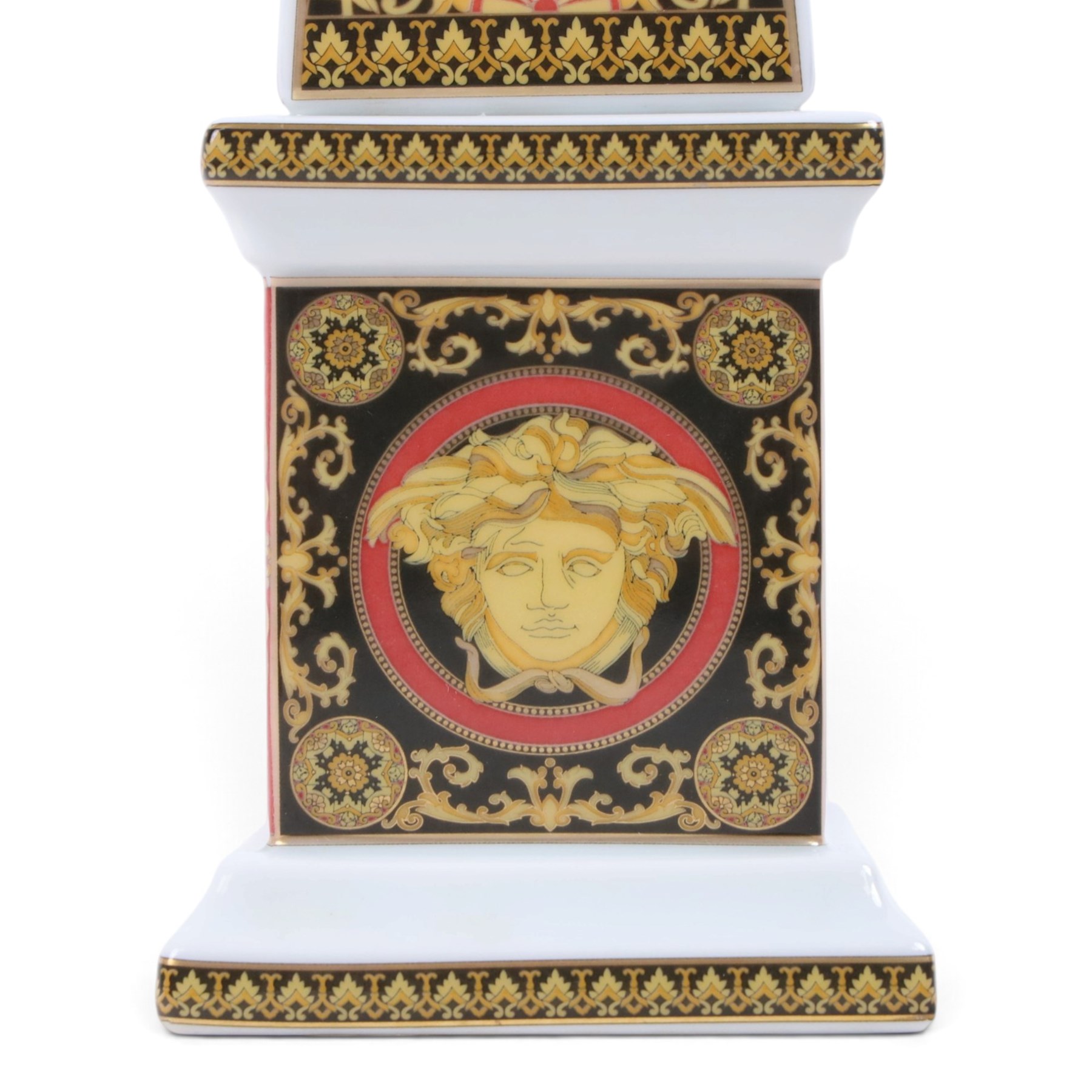 Rosenthal for Versace Medusa obelisk, H38cm