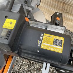 Evolution Rage 3 Mitre saw with foldable stand - THIS LOT IS TO BE COLLECTED BY APPOINTMENT FROM DUGGLEBY STORAGE, GREAT HILL, EASTFIELD, SCARBOROUGH, YO11 3TX