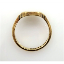  9ct gold signet ring hallmarked approx 6.9gm   