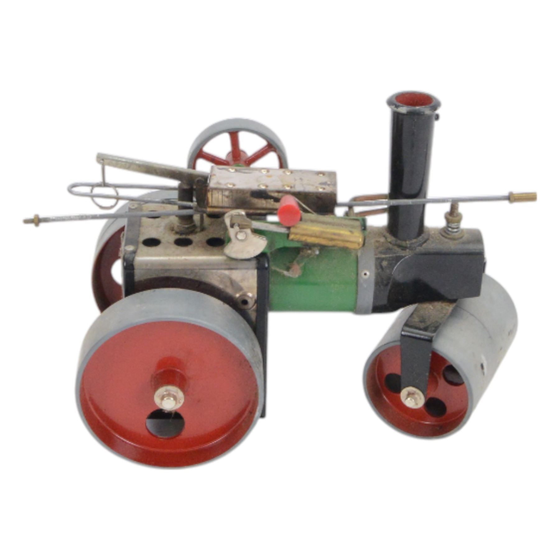 Mamod Steam Roller SR1a and Lumber Wagon, lumber wagon boxed