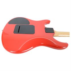 1980s American Peavey Nitro I hand-made electric guitar with Kahler tremolo, in bright red finish, serial no. 02786479, L97cm, in Gear4Music soft carry case